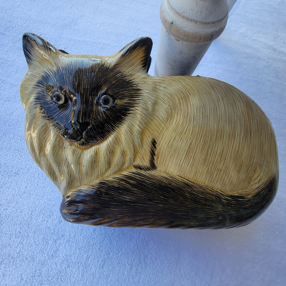 Super Sweet Vintage Siamese Kitty Cat 3-D Hard Material Napkin|Mail|Paper Holder